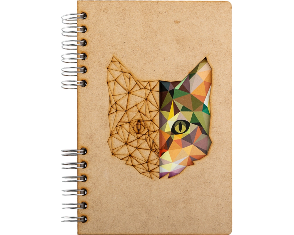 KOMONI Notizbuch Katze A5 KAT5G liniert 90 Blatt