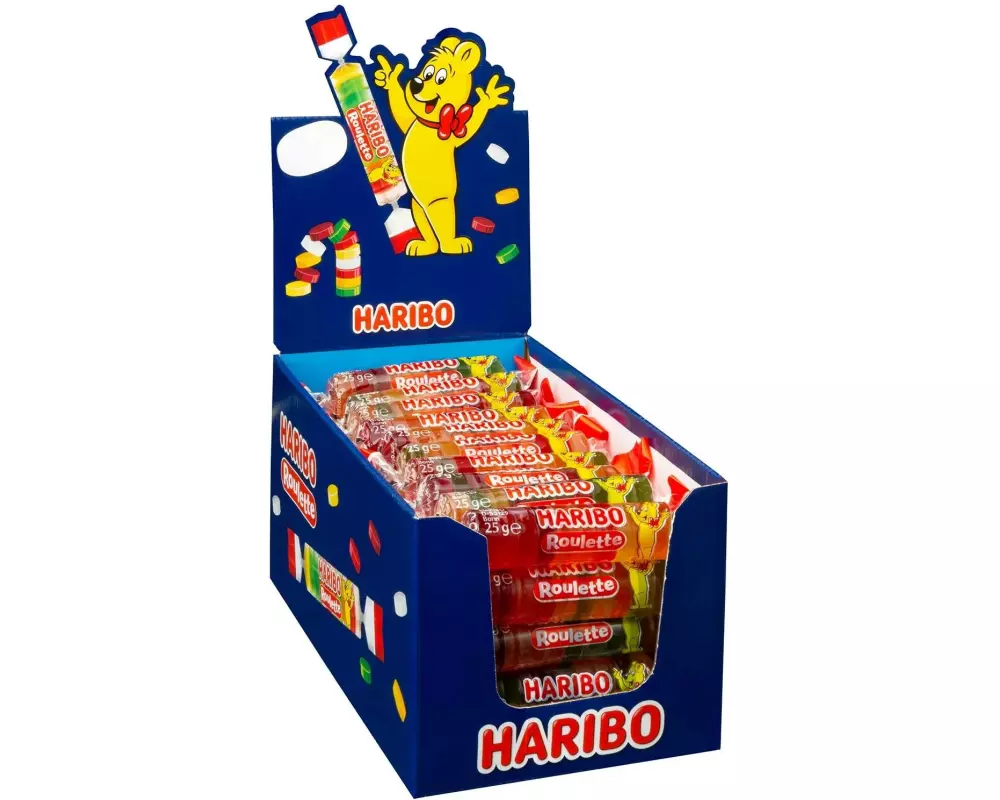 Haribo Int. Gummibonbons Frucht Roulette 50 x 25 g