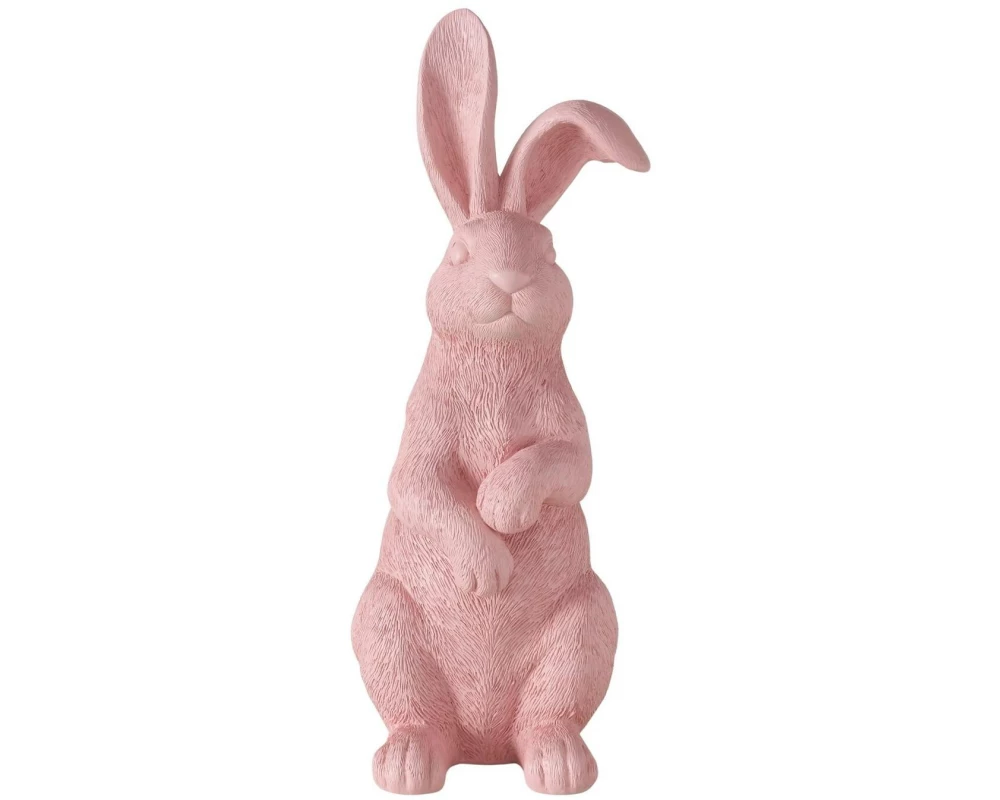 Boltze Aufsteller Hase Bengt Rosa, 43 cm