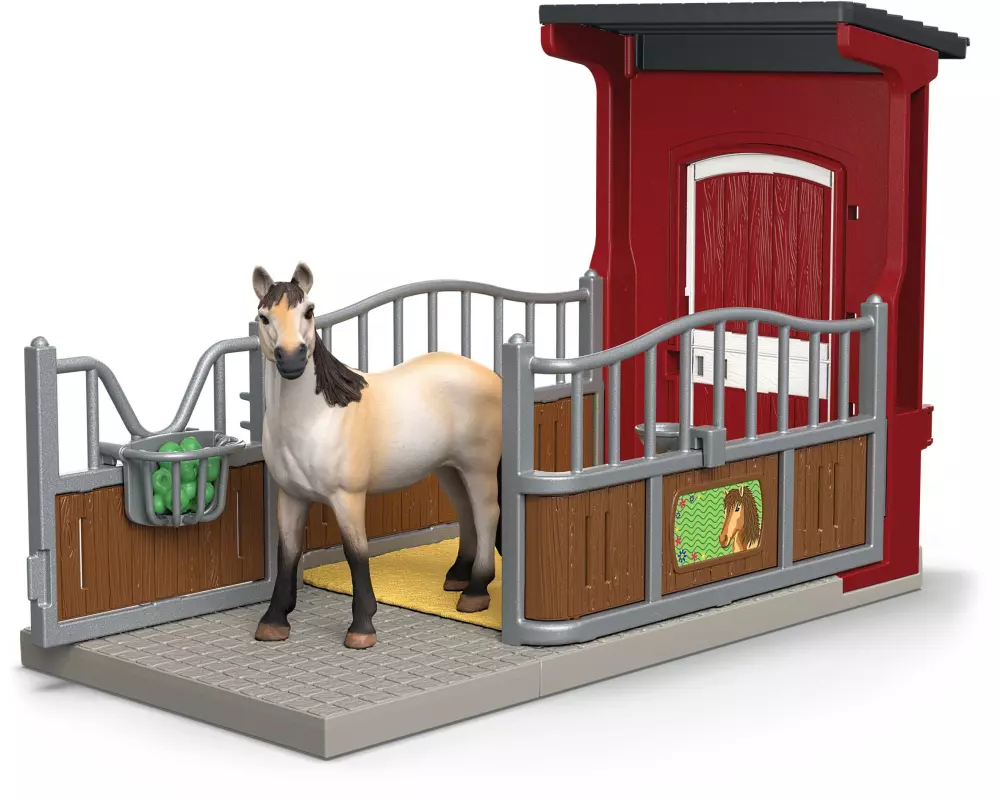 Schleich Spielfigurenset Farm World Ponybox mit Mustang Stute