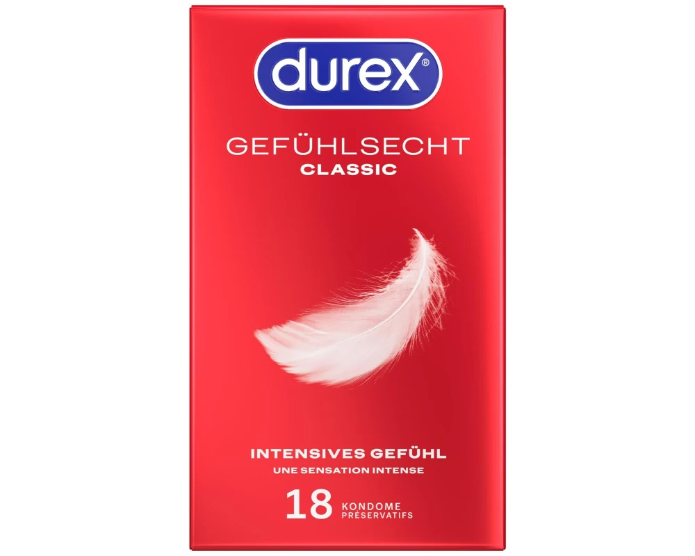 Durex Kondome Gefühlsecht Classic 18 Stück