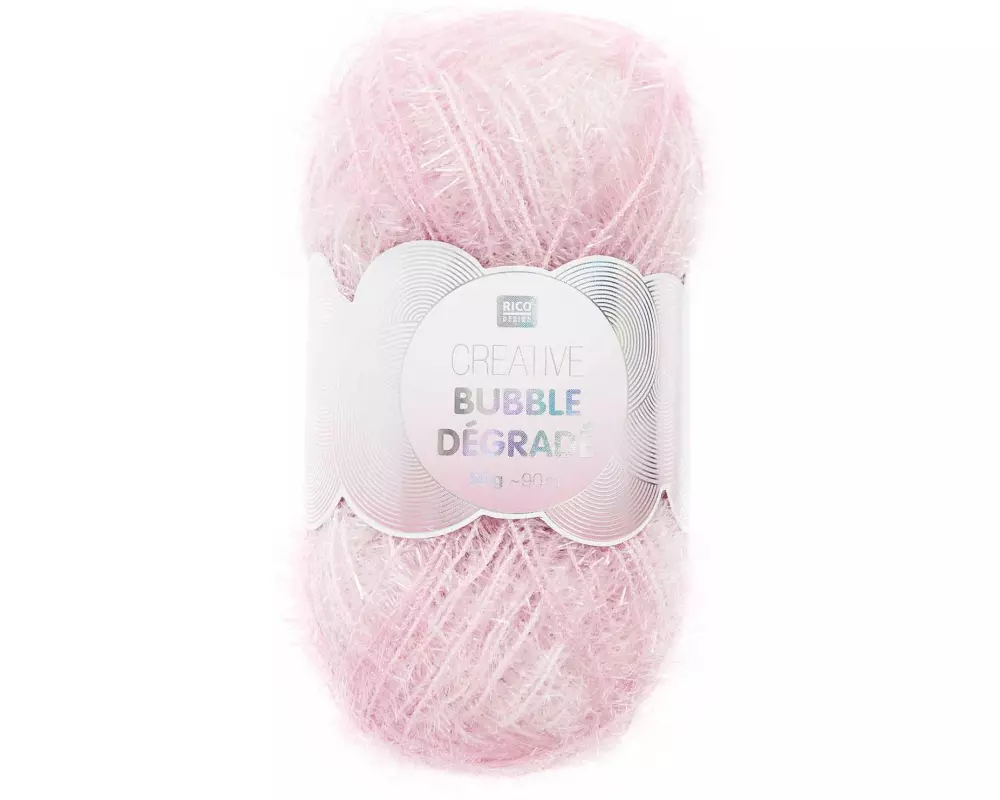 Rico Design Wolle Creative Bubble Dégradé 50 g / 90 m, Rosa