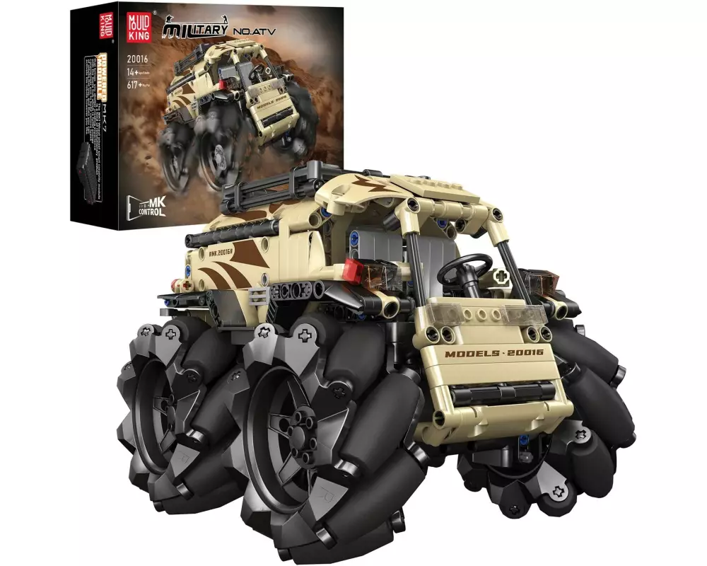 Mould King Mecanum ATV RC-ATV 1:16 omnidirektionale Mecanum-Räder