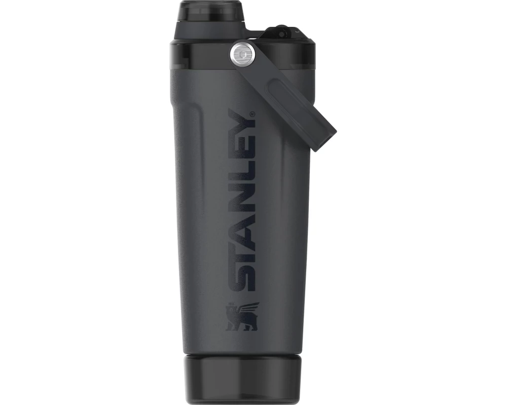 Stanley 1913 Shaker & Trinkflasche Activate 600 ml, Schwarz