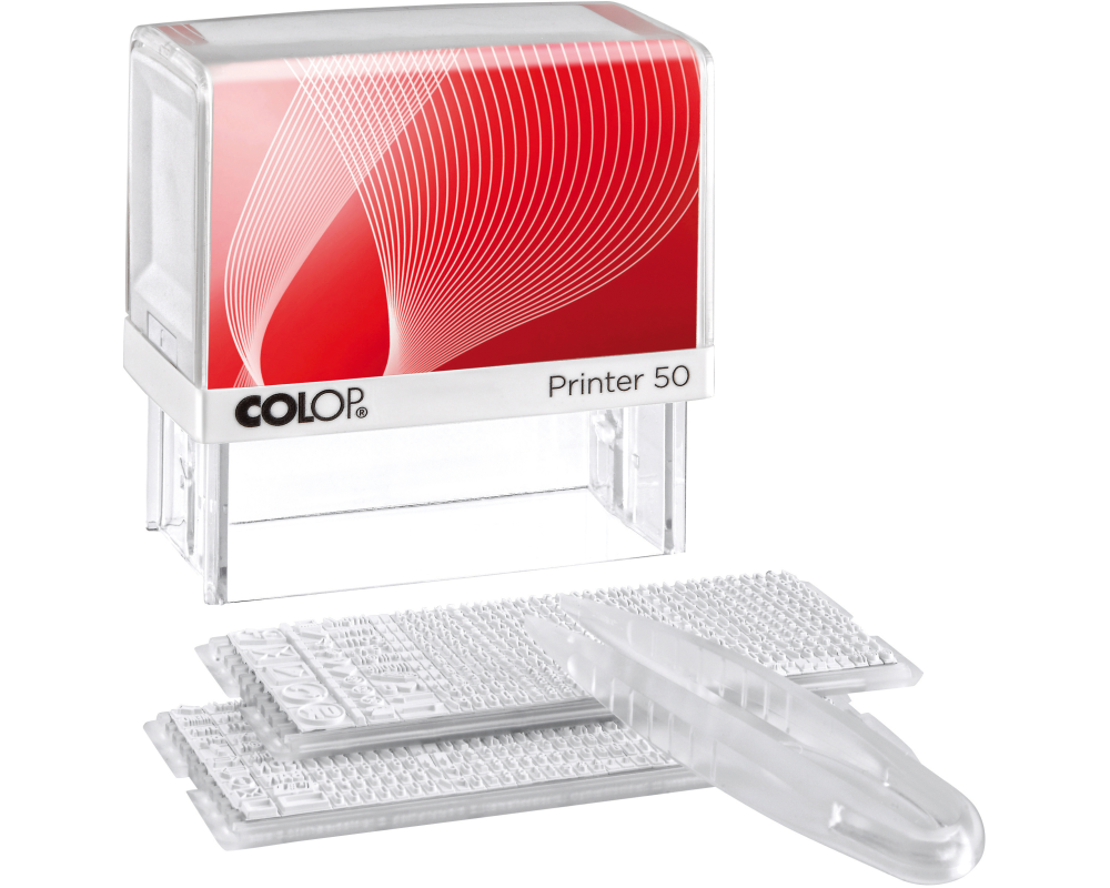 COLOP Mehrtextstempel 50/2-SET 8 Zeilen 69x30mm
