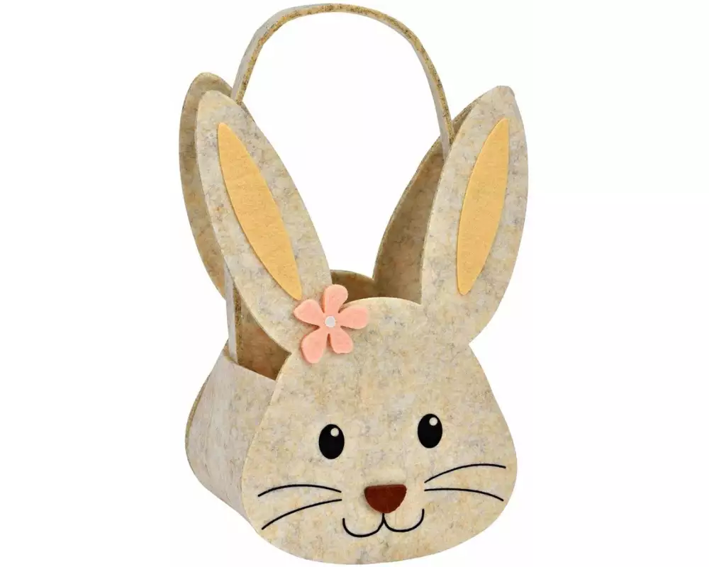 G. Wurm Osterkörbchen Hase 22 cm, Beige