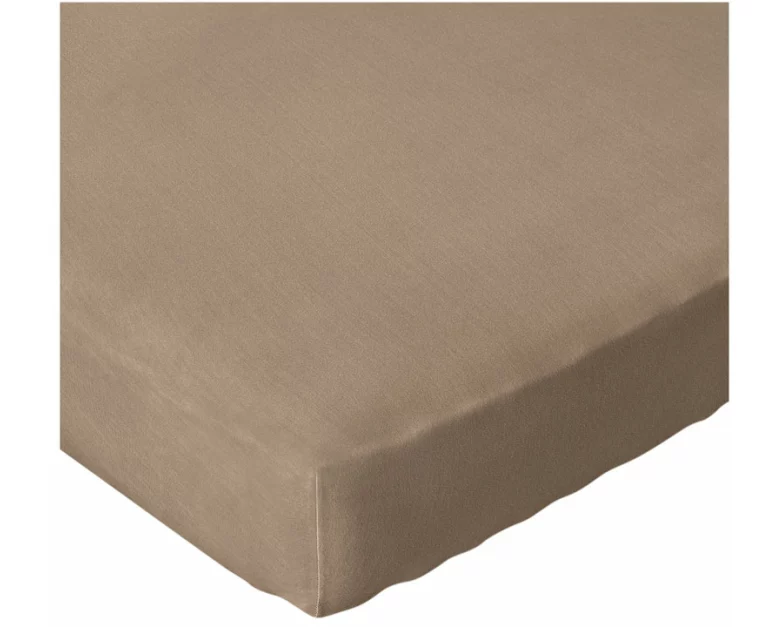 Divina Textil SuperStretch-Fixleintuch 90-100x190-220x17-25 cm taupe