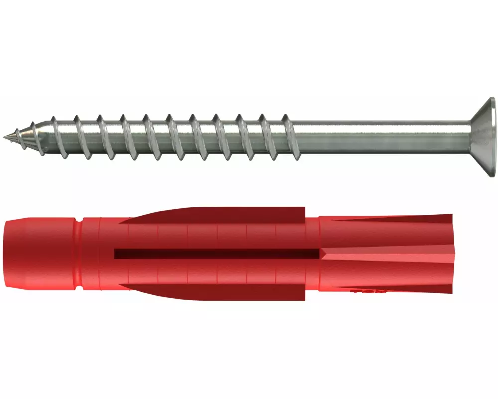 Tox-Dübel Allzweckdübel Tri 10x61 mm, inkl. Schraube 20 Stück