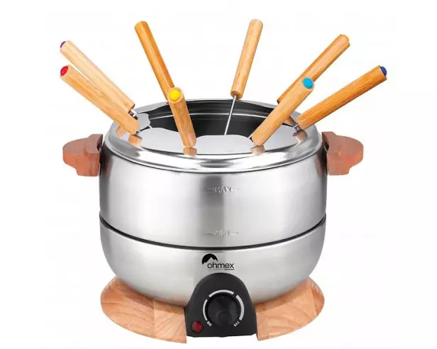 OHMEX Fondue-Rechaud OHM-FND-2424 10 Teile, Silber