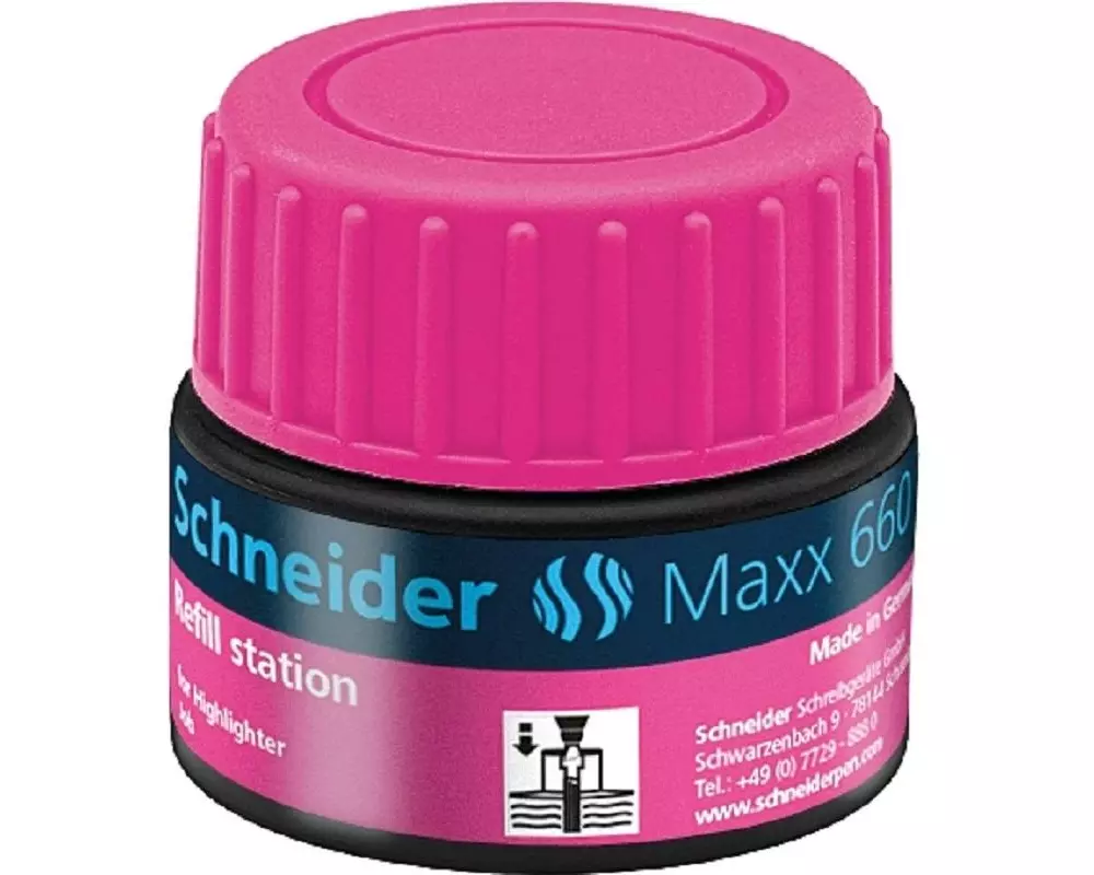 Schneider Tintenglas Nachfülltinte 660 Rosa