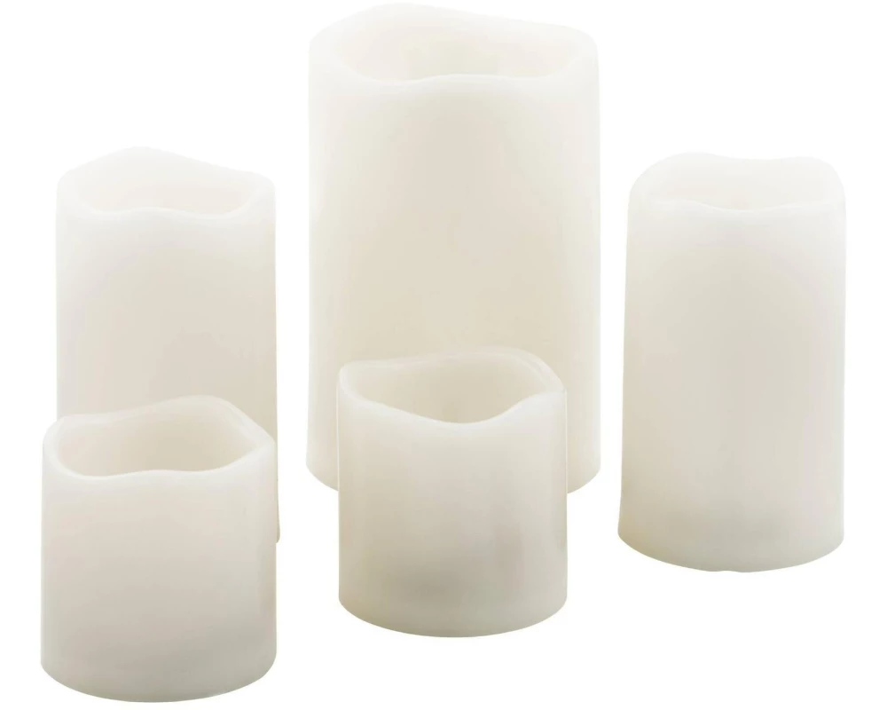 EGLO Leuchten LED-Kerzen Set SOLAR 5 Stück, Beige