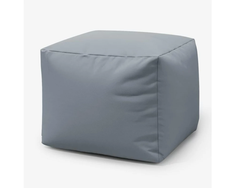 Urbanara Sitzsack-Hocker Basic-Outdoor, 85 l, Grau