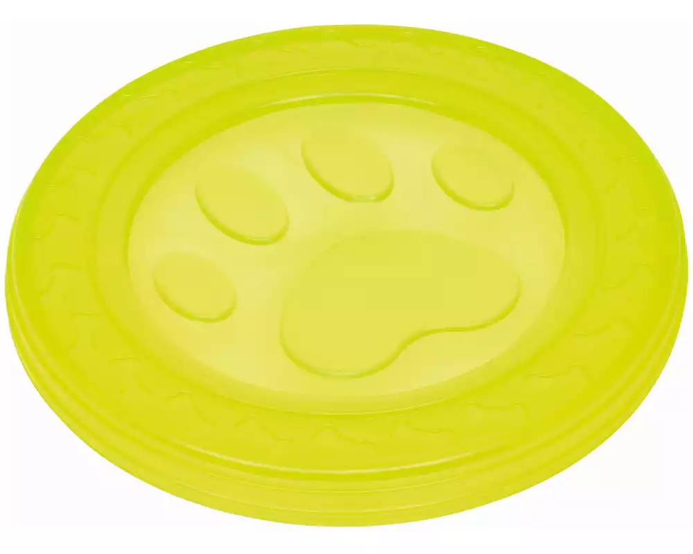 Nobby Hunde-Spielzeug Fly-Disc Paw, Ø 22 cm, Gelb