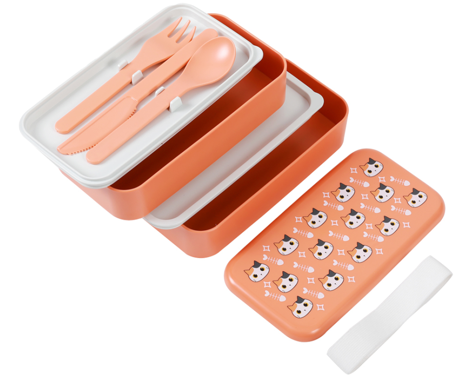 I-DRINK Lunchbox Cat ID7003 mit Trennwand und Besteck