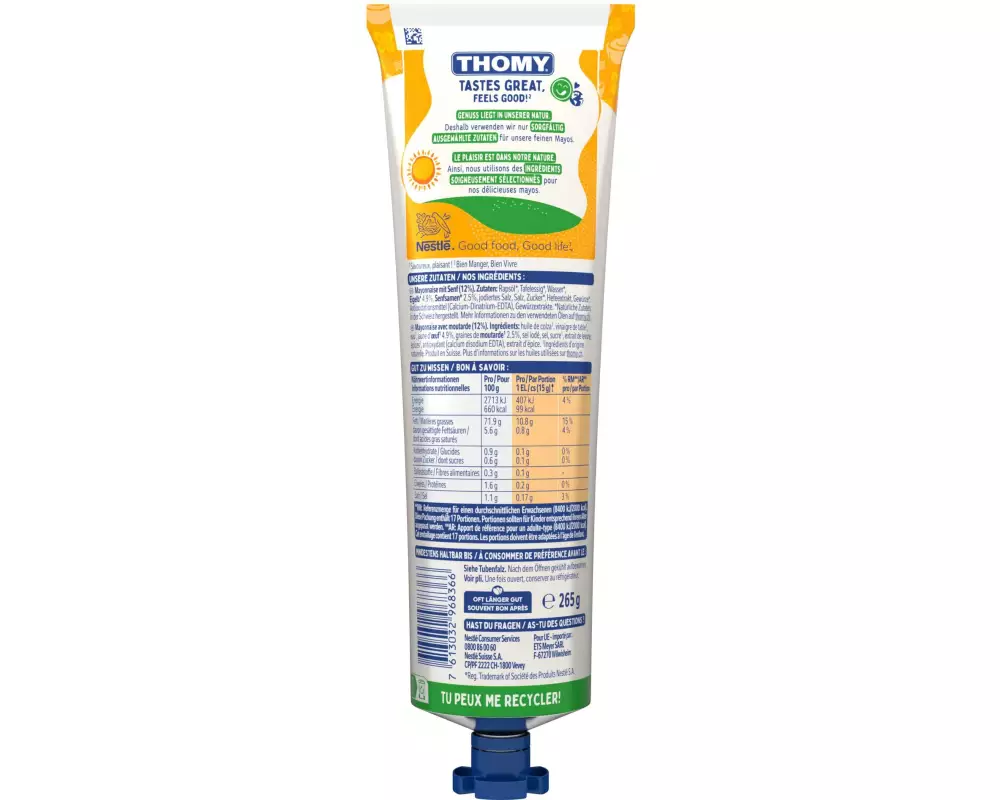 Thomy Mayonnaise mit Senf 265 g