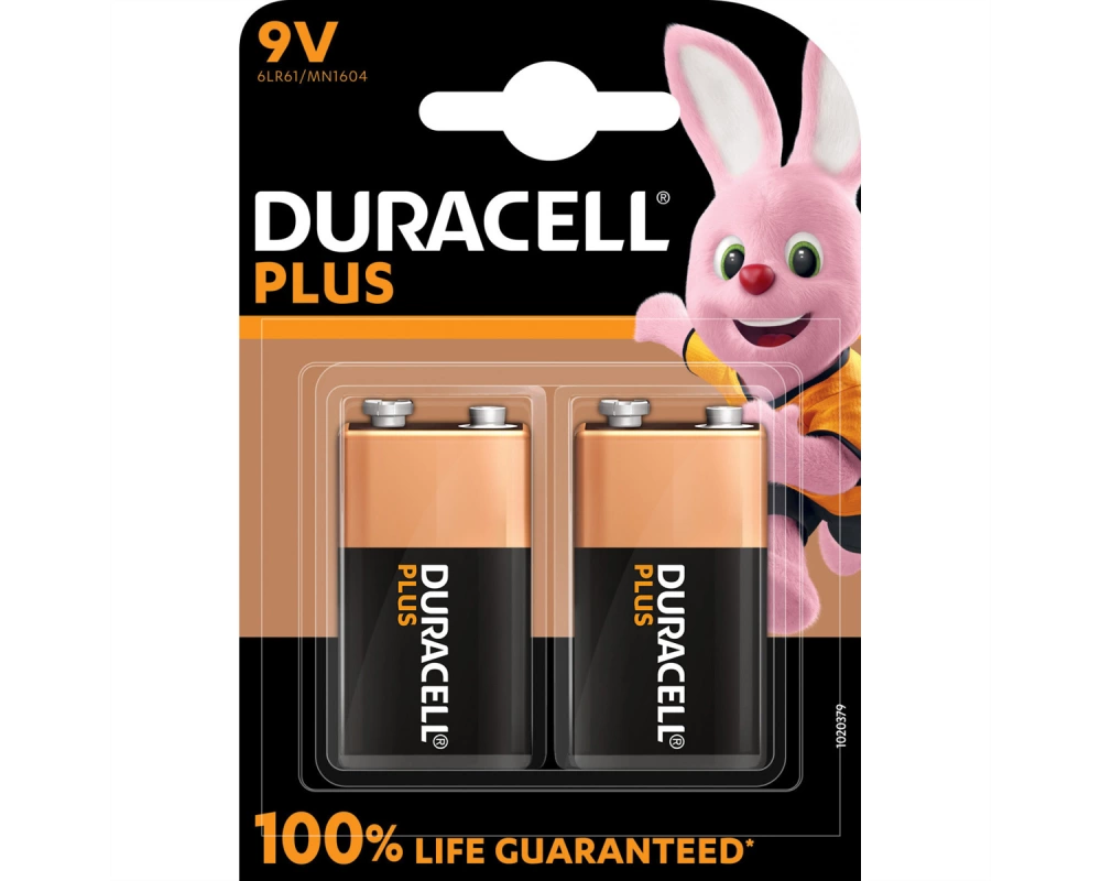 DURACELL Ultra Power, 9V (6LR61), 2er Pack