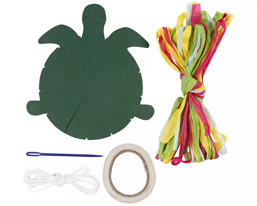 Creativ Company Bastelset Mini Schildkröte 5-teilig, Grün
