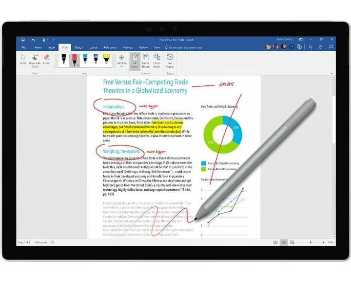 MS Surface Pro Pen V4 Commercial SC Hardware Silver (XZ) (NL) (FR) (DE)