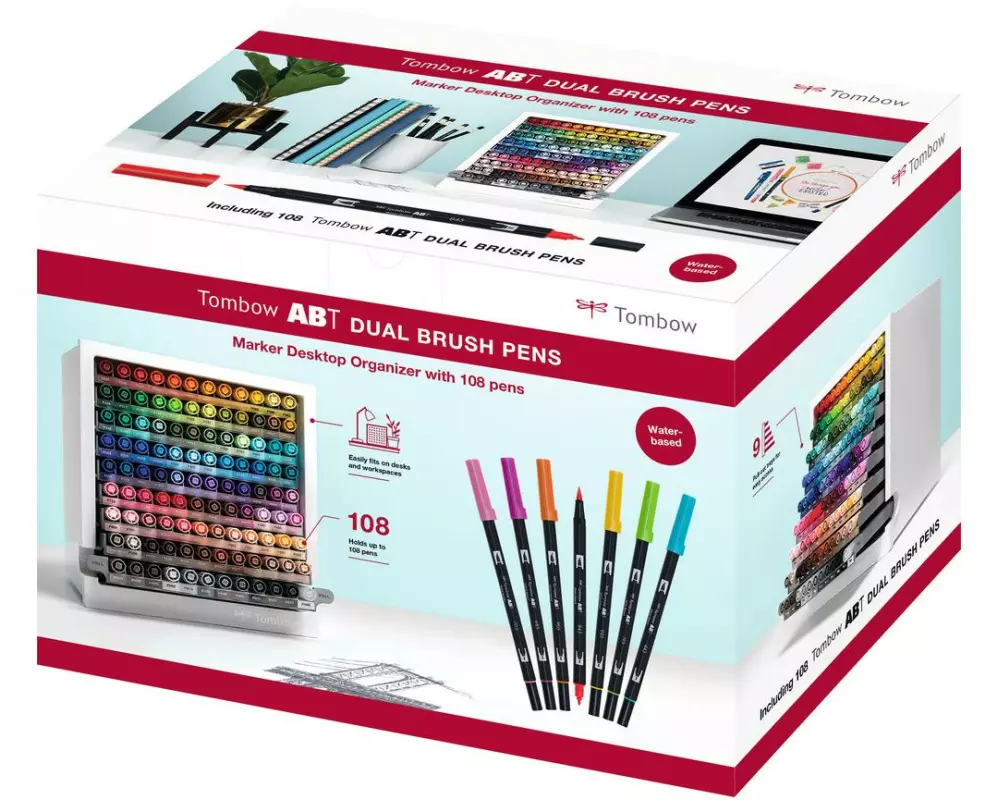 Tombow ABT Dual Brush Pen Organizer Set