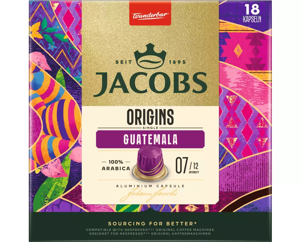 Jacobs Kaffeekapseln Single Origins Guatemala 18 Stück