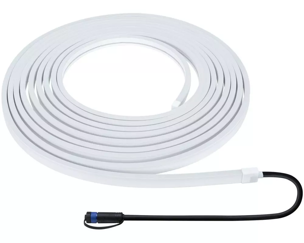 Paulmann LED-Stripe Plug & Shine Smooth, 3000K, 10m, Weiss