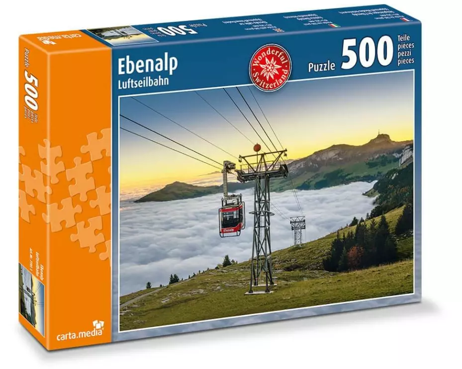 Carta.Media Puzzle Luftseilbahn Ebenalp 500 Teile