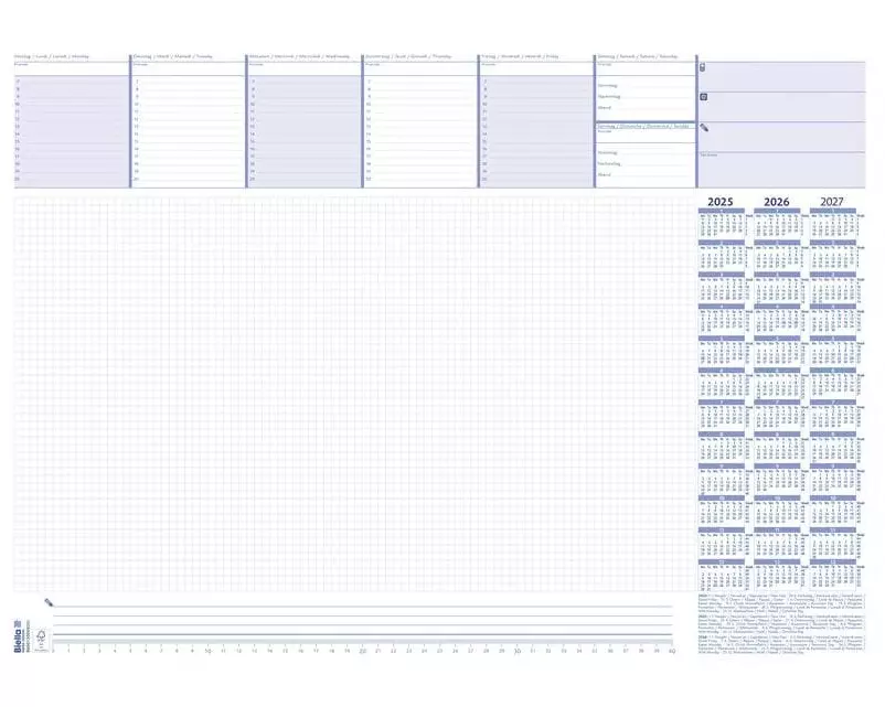 Biella Schreibunterlage Schreibunterlage 57 x 40 cm