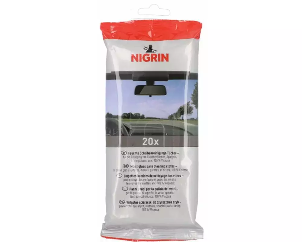 NIGRIN Scheibenreinigungs-Tücher 20 Stück