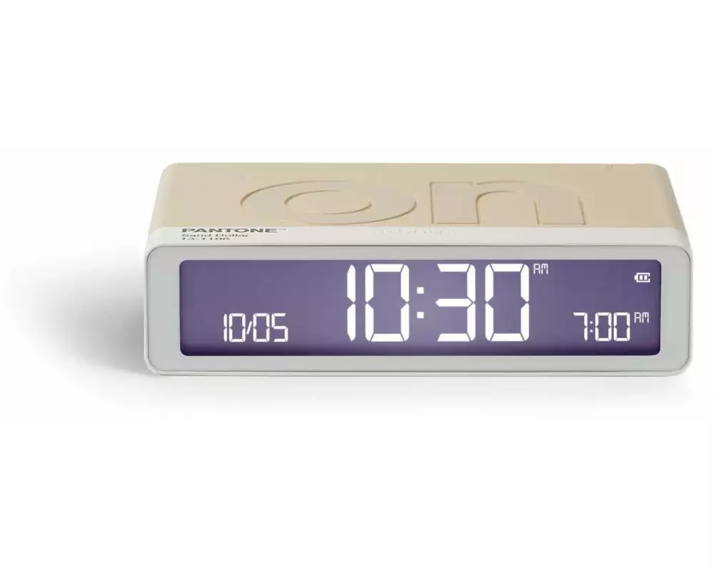 Lexon Digitalwecker Flip Classic Pantone Sand Dollar
