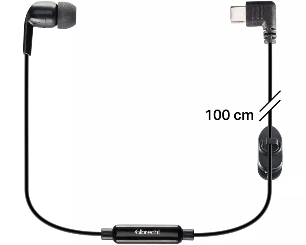 Albrecht Ohrhörer TecTalk Biz 100 cm