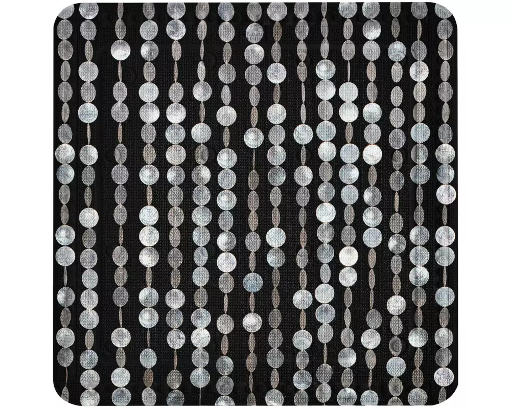 Kleine Wolke Duschwanneneinlage Perla 55 x 55 cm, Schwarz/Weiss