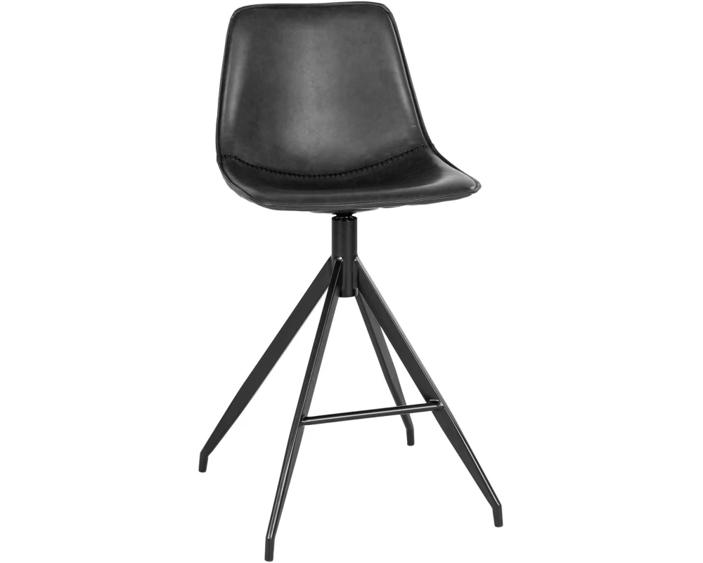 House Nordic Barhocker Monaco 2 Stück, Schwarz