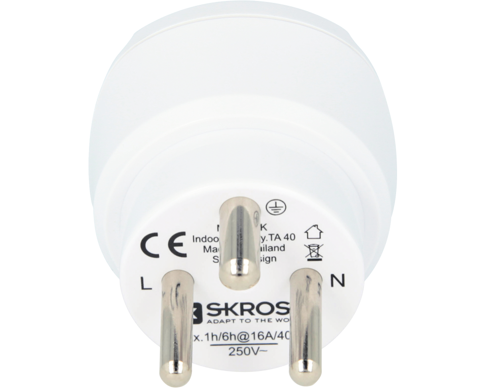 SKROSS Country Travel Adapter 1.500232 Europe to Denmark