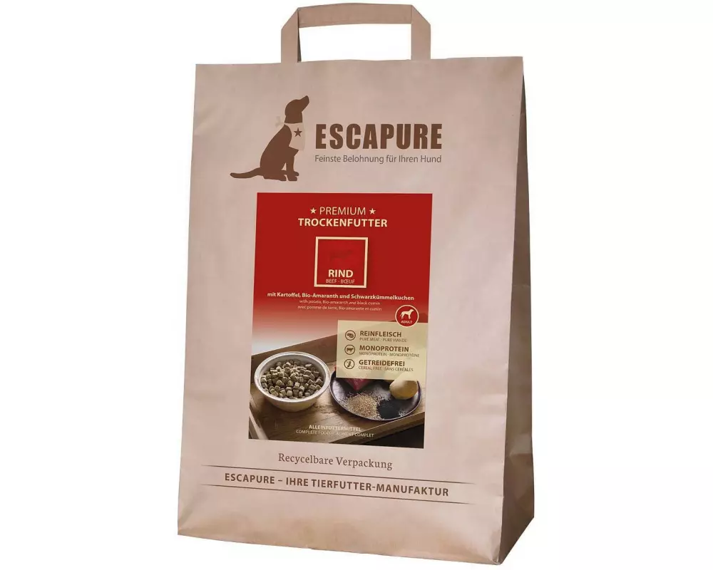 Escapure Trockenfutter Rind Premium 4 kg