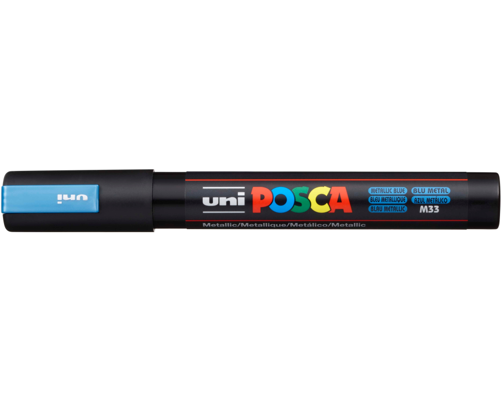 UNI-BALL Posca Marker 1,8-2,5mm PC5MMET.BLUE Metal.blau,R'spitze