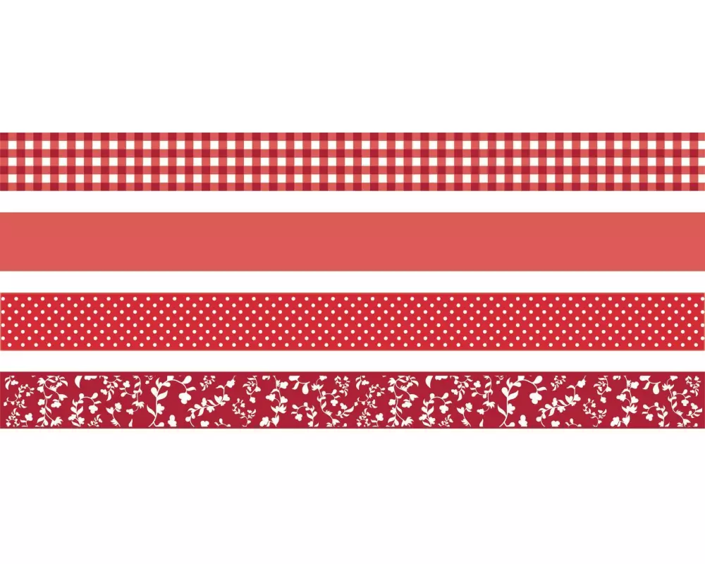 Heyda Washi Tape Colour Code Red Rot