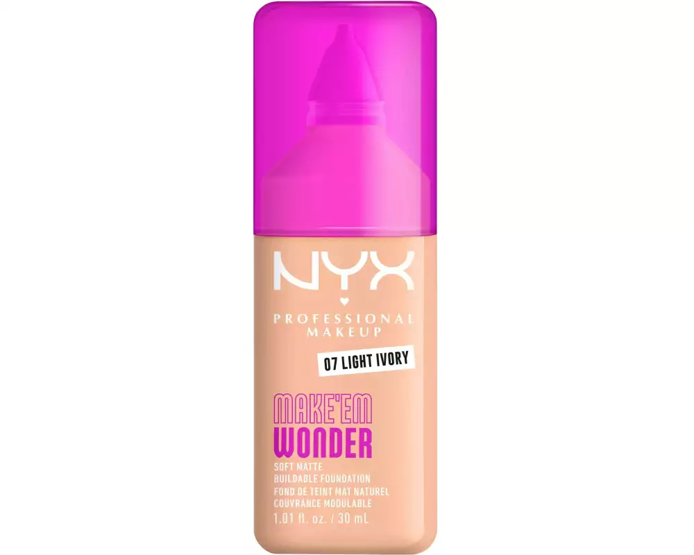 NYX Professional Makeup Foundation Make em Wonder 07 Light Ivory