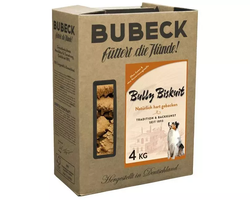 Bubeck Hundekuchen Bully Biskuit, 4 kg