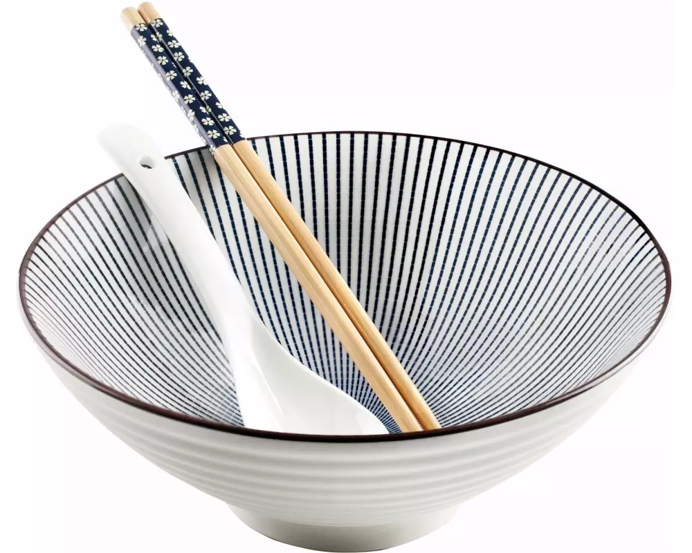 Ibili Ramen-Set Hakata 1 Stück,Schwarz/Weiss