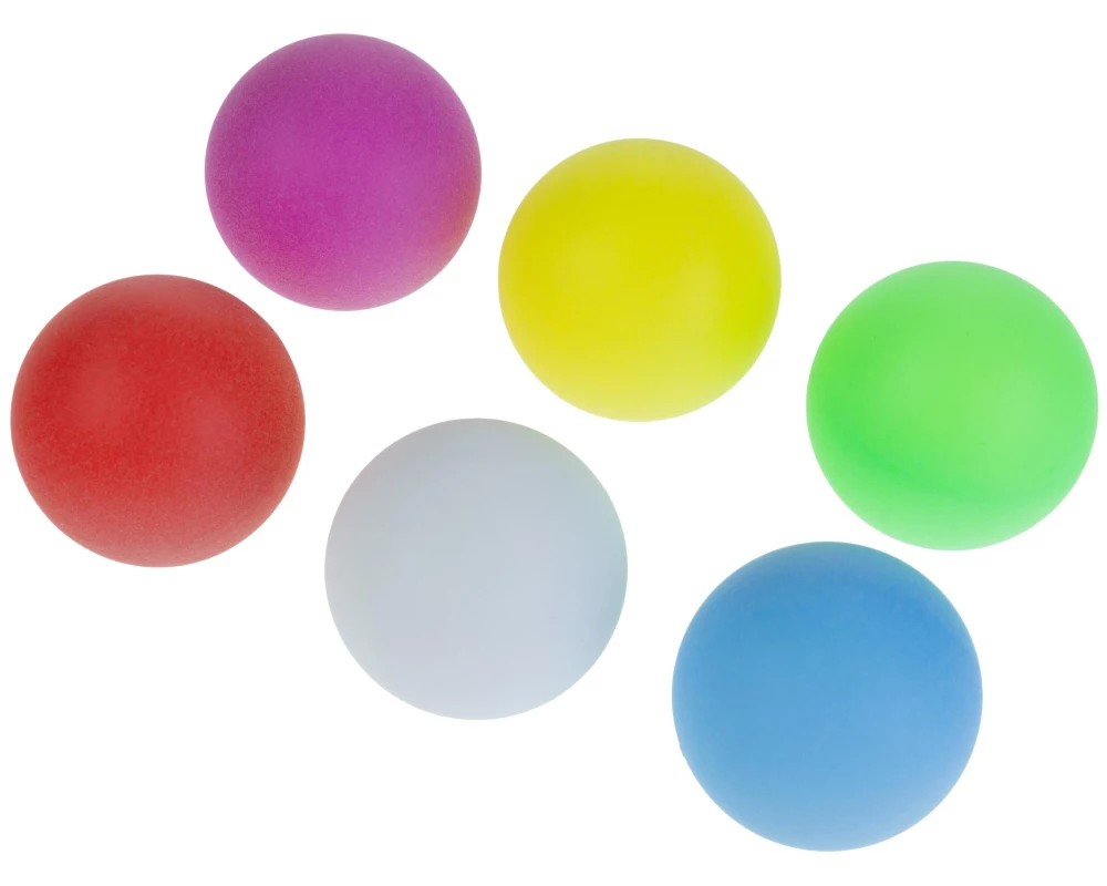 FTM Tischtennisball 6 Stück, mehrfarbig