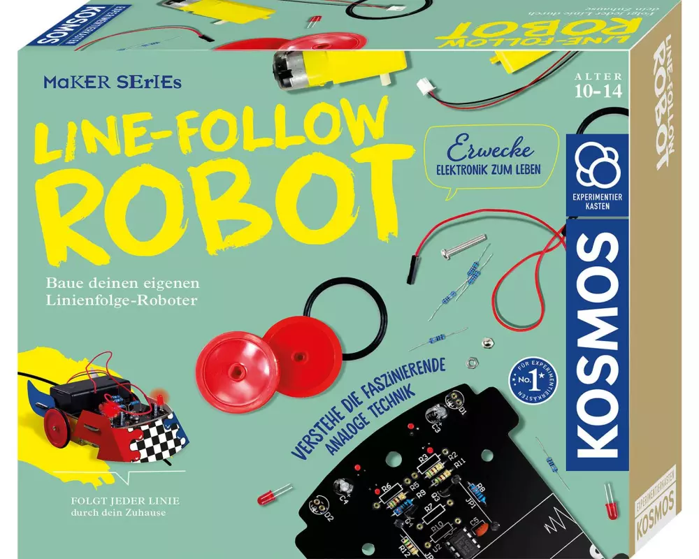 Kosmos Experimentierkasten Line-Follow-Robot