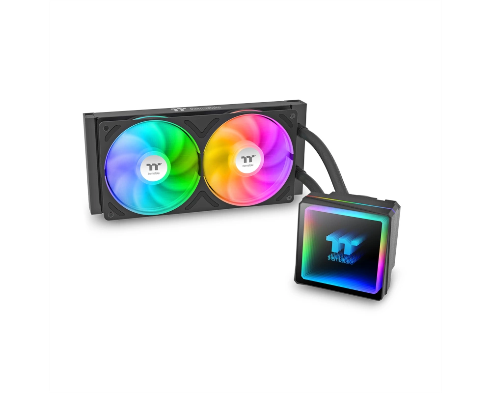 Thermaltake TH240 V3 ARGB Sync AIO CPU-Wasserkühlung, Schwarz