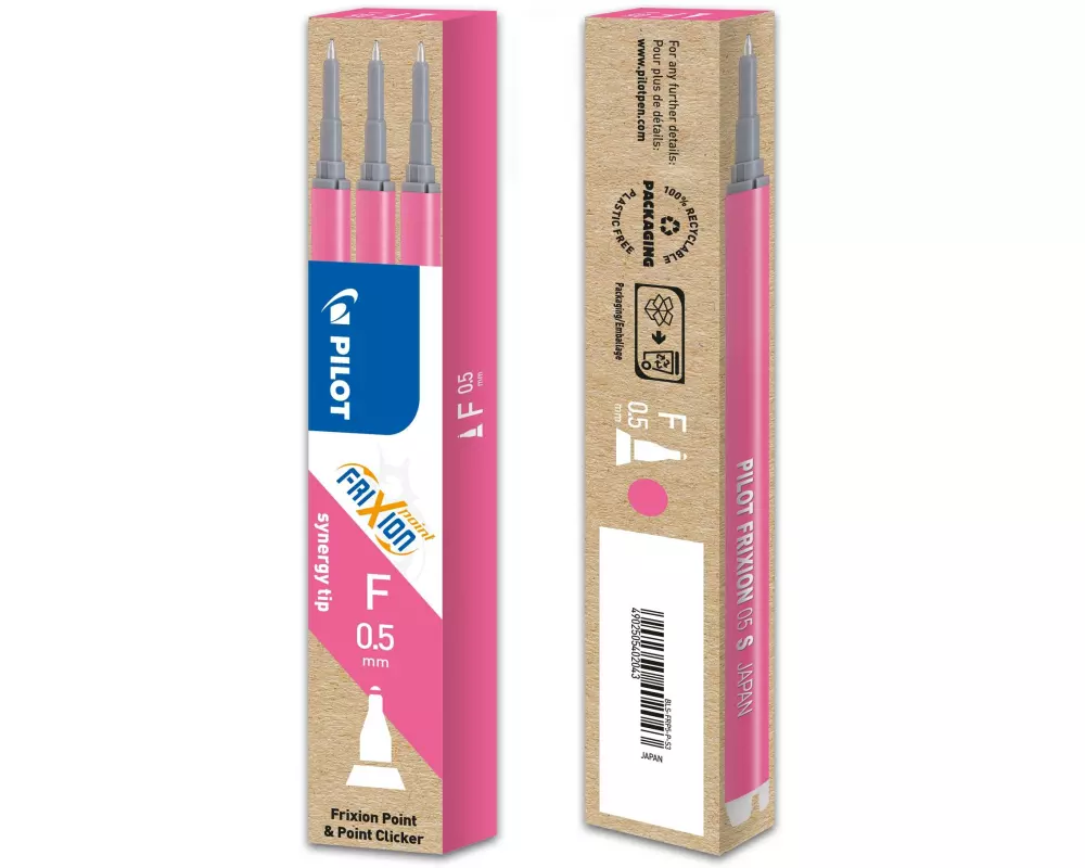 Pilot Patrone FriXion Refill 3 Stück 0.5 mm, Pink