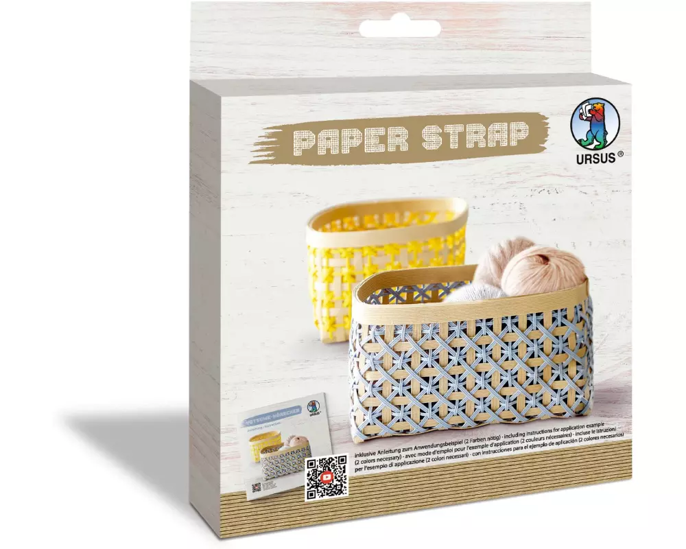 URSUS Bastelpapier Kamihimo 15 mm x 15 m, Hellbraun