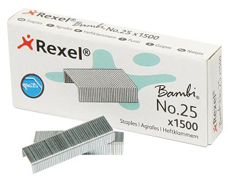 REXEL Heftklammern Nr. 25 ACCO5020 1500 Stück