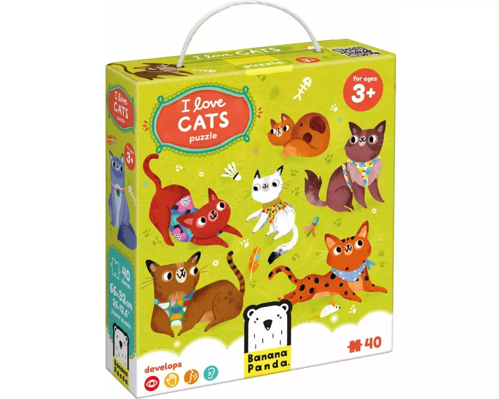Banana Panda Puzzle Ich liebe Katzen