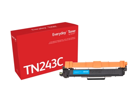 Everyday Cyan Toner by compatible with Brother TN-243C, Standard capacity. Black toner page yield: 1000 pages, Colour toner page yield: 1000 pages, Printing colours: Cyan, Quantity per pack: 1 pc(s)