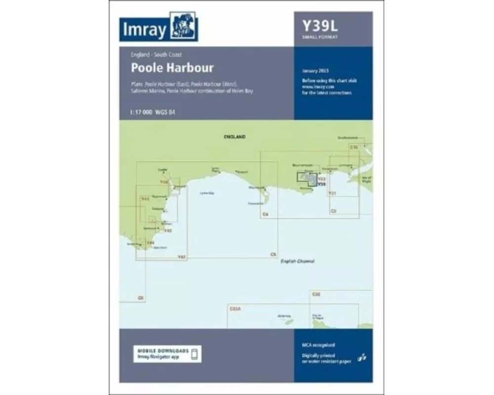 Imray Chart Y39 Laminated