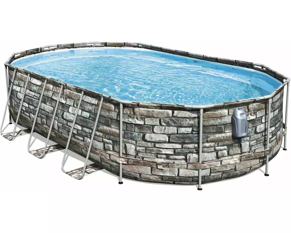 Bestway Pool Power Steel Comfort Jet Series Set 610 x 366 x 122 cm