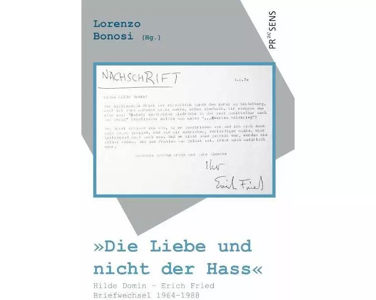 'Die Liebe und nicht der Hass'